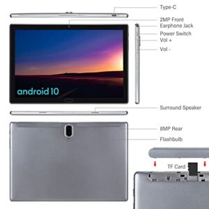 Tablet 10.1 Inch Android 10 HD Touchscreen Tablets 1.8Ghz Processor 32GB Storage Tablet Computer, 2GB RAM, 8MP Camera, Long Battery Life