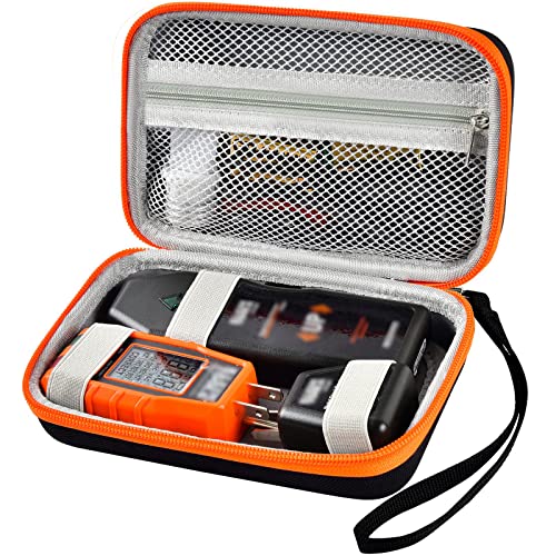 Case Compatible with Klein Tools ET300 Circuit Breaker Finder, Finds Electrical Circuit Breaker and Electrical Outlets for Klein Tools RT250, Mesh Pocket for Southwire Adapter/Accessory/Batteries