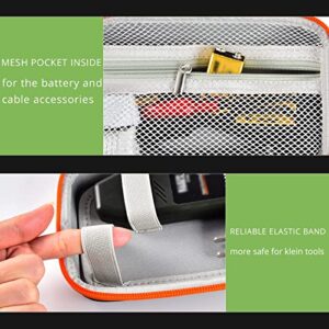 Case Compatible with Klein Tools ET300 Circuit Breaker Finder, Finds Electrical Circuit Breaker and Electrical Outlets for Klein Tools RT250, Mesh Pocket for Southwire Adapter/Accessory/Batteries