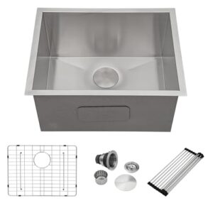 24 undermount luandry sink -mocoloo 24x18x12 inch utility sink 16 gauge stainless steel under counter single bowl 12 inch deep laundry room utility sinks