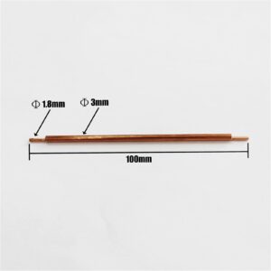 XIAOBAWAN Welder Repair Rod Repair Rod 5pcs Diameter 3mm Length 100mm Point 1. 8mm Spot welding electrode for Pulse Spot Welder Welding Soldering Machine Battery Packs