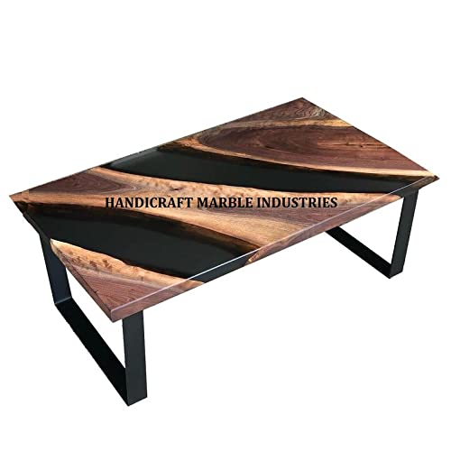 Epoxy Table Live Edge Wooden Table Epoxy Resin River Table Natural Wood Dining table Natural Epoxy Table Resin Table