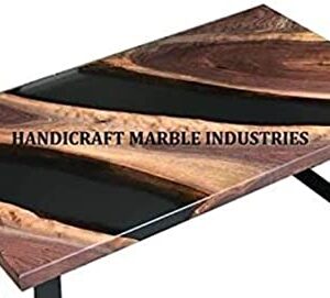 Epoxy Table Live Edge Wooden Table Epoxy Resin River Table Natural Wood Dining table Natural Epoxy Table Resin Table