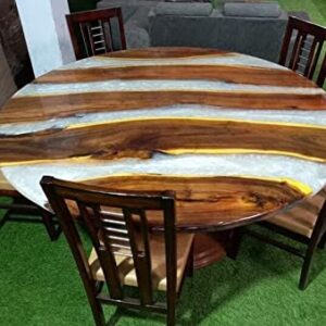 Epoxy Table, Live Edge Wooden Table, Epoxy Resin River Table, Natural Wood,Dining Table, Natural Epoxy Table, Resin Table, Piece Of Conversation