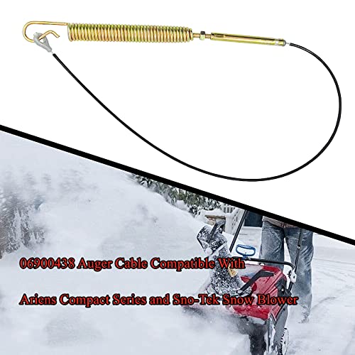 Wanotine 06900438 Auger Cable for Ariens Compact and SNO-Tek Snowblowers Auger & Upper Traction Cable