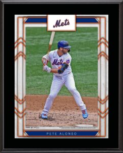 pete alonso new york mets 10.5" x 13" sublimated player plaque - mlb player plaques and collages