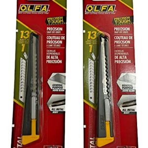 O L F A OLFA 5001 180 9mm Multi-Purpose Metal Handle Utility Knife (2 PACK)