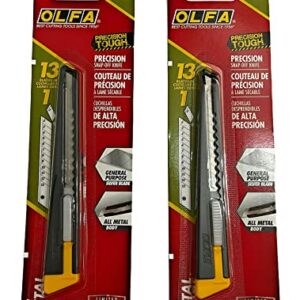 O L F A OLFA 5001 180 9mm Multi-Purpose Metal Handle Utility Knife (2 PACK)