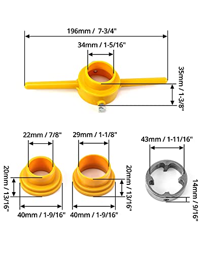 Tap and Die Set, Hosrnovo 6 PCS PVC Pipe Threader Plumbing Tool Kit with 3 Dies 1/2”, 3/4" and 1” for Home