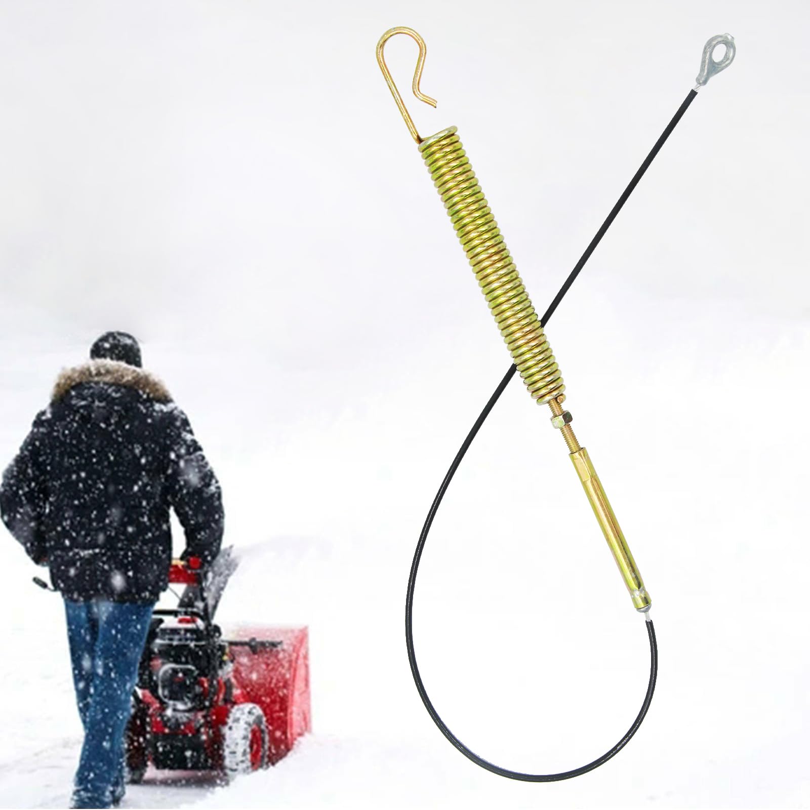 06900438 Auger & Upper Traction Control Cable for Ariens 920013, 920014, 920402, 920403, 920404, 916003 Compact and SNO-Tek Snowblowers