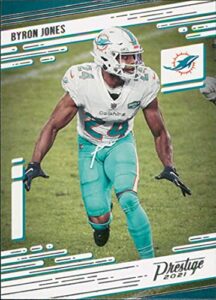 2021 panini prestige #67 byron jones miami dolphins official nfl football trading card in raw (nm or better) condition