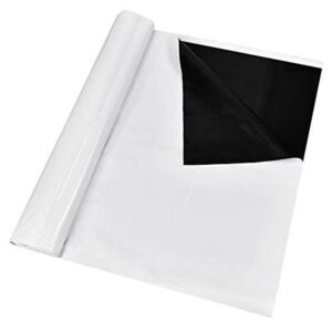 ipower 10 x 10 ft black and white panda hydroponics poly film 5.5 mil highly reflective, waterproof plastic sheeting, for diy grow rooms, 10 x 10ft, greenhouse