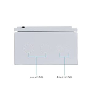 Renogy 5 String PV Combiner Box for On/Off-Grid Solar Panels System, w/Built-in DIN Rail, Labels, Cold-Formed Steel