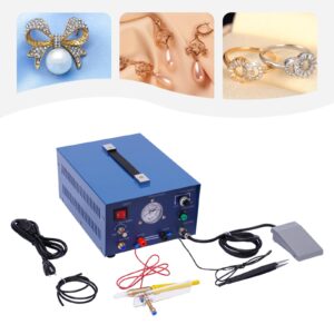 Adjustable Pulse Spot Welding Machine, 800W Jewelry Welder Argon Pulse Sparkle Spot Welder for Gold Silver Platinum