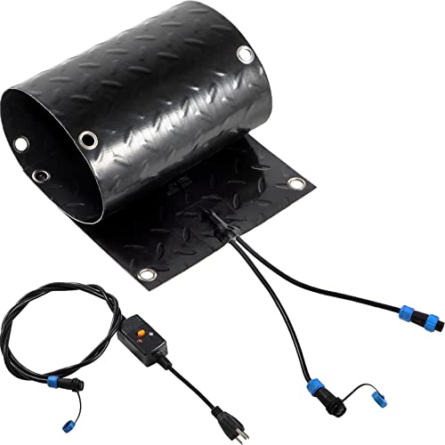 VEVOR 10in x 30in PVC Heated 6ft Power Cord Snow Melting Mat, Black