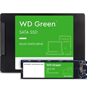 Western Digital 1TB WD Green Internal SSD Solid State Drive - SATA III 6 Gb/s, 2.5/7mm, Up to 545 MB/s - WDS100T3G0A