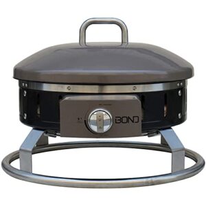 bond platinum portable gas fire pit 65,000 btus (stones, gas hose, and tank seat included)