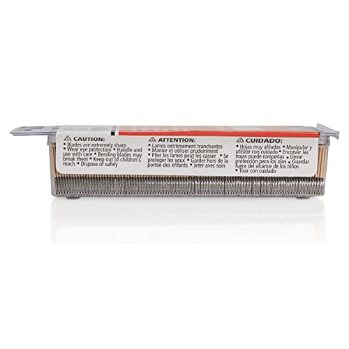 American Line Single Edge Razor Blades - 500-Blades - 0.012" Heavy Duty, Sharp High Carbon Steel with Steel Backing for Extra Durability and Long Life