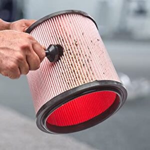 Amazon Basics Fine Dust Cartridge Filter & Retainer, 5 to 20 Gallon, Non-HEPA, Red