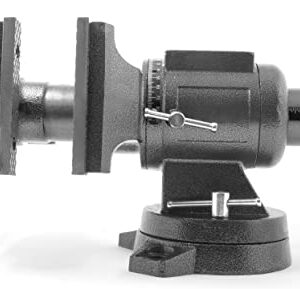 WEN Multi-Purpose Bench Vise, 5-Inch, Cast Iron with Swivel Base (MPV502)