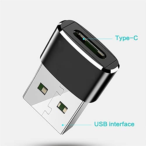 SNESH-2 Pack USB-C Female to USB Male Adapter, USB C to USB A Adapter Compatible with Mbook, Notebook, Tablet, Smartphone Such as Samsung Galaxy