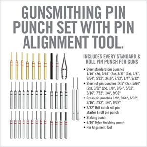 Real Avid Punch Set, Gunsmithing Tool Kit with Roll Pin Punch Set, Flat Tip Metal Punch Set, Brass Punch Set and Gunsmithing Tools: Pin Starter Tool, Finishing Non Marring Punch and Staking Punch Tool