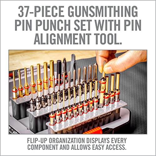 Real Avid Punch Set, Gunsmithing Tool Kit with Roll Pin Punch Set, Flat Tip Metal Punch Set, Brass Punch Set and Gunsmithing Tools: Pin Starter Tool, Finishing Non Marring Punch and Staking Punch Tool