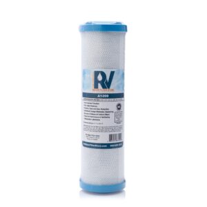 rv water filter store a1209 essential 0.5 micron carbon block water filter - high capacity, replacement cartridge - 10" x 2.5" unit, 1 piece