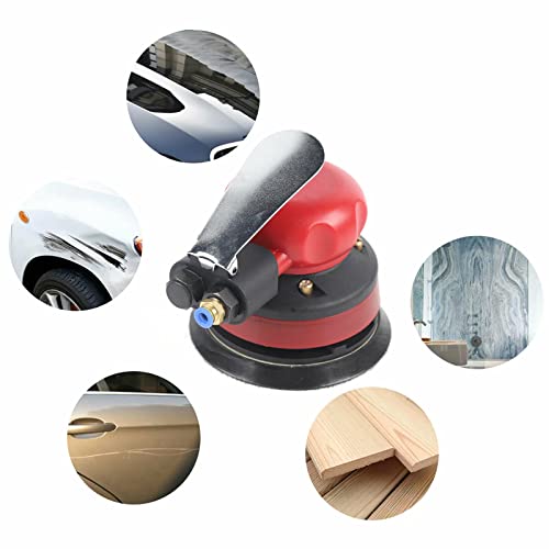 Air Wet Stone Polisher 5-Inch Pneumatic Air Wet Stone Grinder Polisher 1000RPM Granite Marble Stone Wet Air Sander Polisher Water Mill Pneumatic Polishing Tool (10000RPM Polishing Speed)