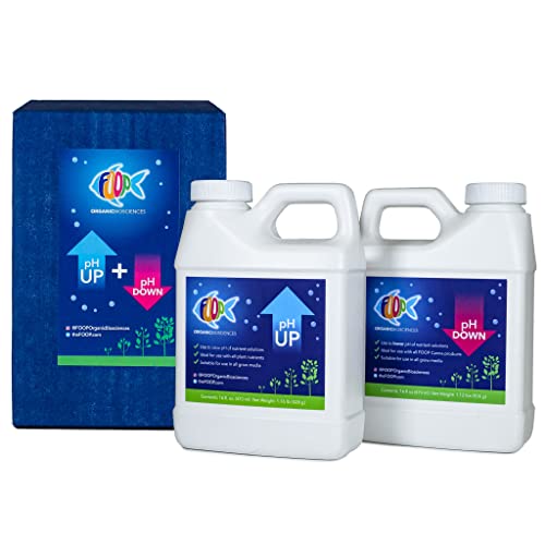 FOOP pH Up and Down – pH Control Kit | Corrects pH Imbalances, Maximizes Nutrient Absorption, Prevents Sickly Plants | Safe, Fast, and Easy to Use | Works Great in Any Growing Medium (16oz Pair)