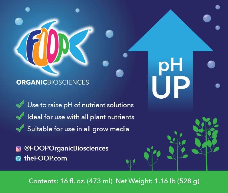 FOOP pH Up and Down – pH Control Kit | Corrects pH Imbalances, Maximizes Nutrient Absorption, Prevents Sickly Plants | Safe, Fast, and Easy to Use | Works Great in Any Growing Medium (16oz Pair)