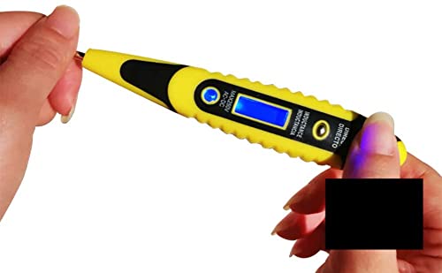 Heyiarbeit Non-Contact Voltage Tester Pen AC 12-250V Voltage Detector Pen LCD Circuit Tester Detector Circuit Test Pen Circuit Tester Tool