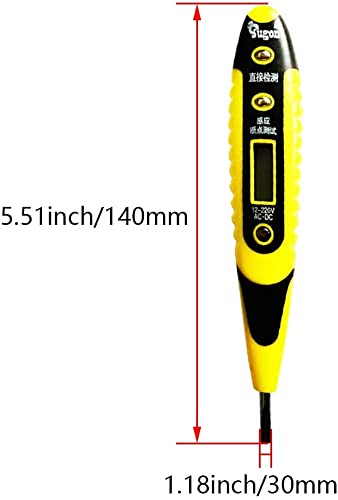 Heyiarbeit Non-Contact Voltage Tester Pen AC 12-250V Voltage Detector Pen LCD Circuit Tester Detector Circuit Test Pen Circuit Tester Tool