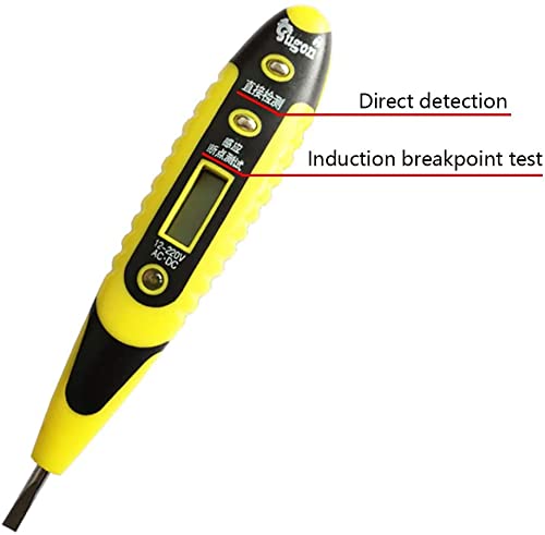 Heyiarbeit Non-Contact Voltage Tester Pen AC 12-250V Voltage Detector Pen LCD Circuit Tester Detector Circuit Test Pen Circuit Tester Tool