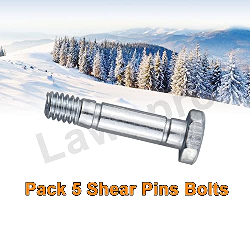 1-1/2" Pins with Nuts Compatible with MTD Two-Stage Snow Blowers/Auger Drive Snowblowers Replacement 710-0890A 710-0890 910-0890A 7100890 9100890 (5)