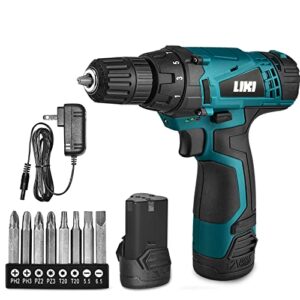 electric drilling machine, cordless drilling machine，12v drill driver with w/li-ion battery/charger，for torpedo level, wire pliers for wood, furniture installation