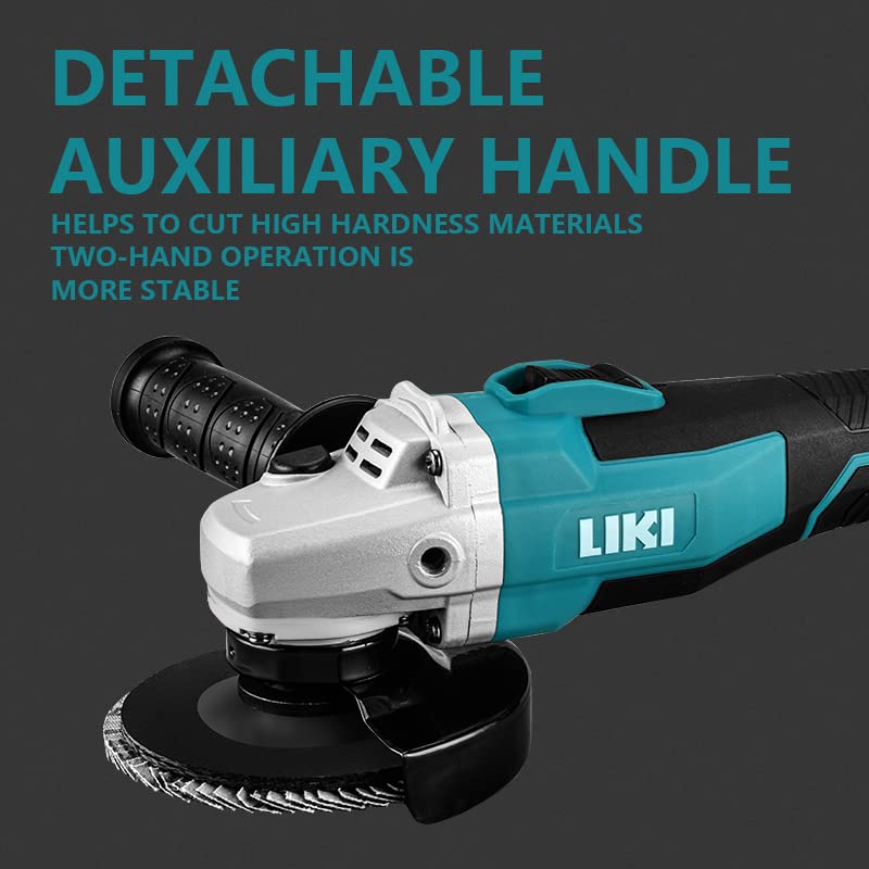 20V Cordless Angle Grinder, 4-1/2''Cordless Grinders， Metal Cut Off/Polish Tool，With 2.0Ah Battery& Charger， For Cutting And Grinding