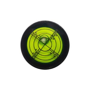 aluminium high precision horizontal leveler bead bubble level tool circle round diameter 1.2 inch 30mm (black,green)