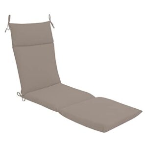 decor therapy outdoor patio taupe chaise cushion 21.5 in. x 72 in. x 4 in.