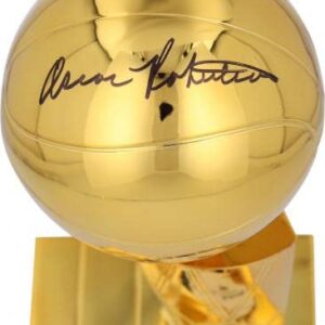 Oscar Robertson Milwaukee Bucks Autographed NBA Finals Champion Replica Larry O'Brien Trophy - NBA Autographed Miscellaneous Items