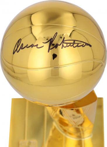 Oscar Robertson Milwaukee Bucks Autographed NBA Finals Champion Replica Larry O'Brien Trophy - NBA Autographed Miscellaneous Items