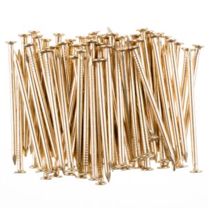 Mr. Pen- Nail Assortment Kit, 600 Pcs, 4 Sizes, Gold, Small Nails, Nails for Hanging Pictures, Finishing Nails, Wall Nails for Hanging, Pin Nails, Hardware Nails, Assorted Nails, Galvanized Nails.