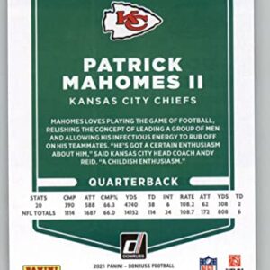 PATRICK MAHOMES II 2021 Donruss #116 NM+-MT+ Kansas City Chiefs Football