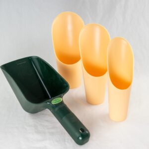 4 Japanese Plastic Bonsai Soil Scoops - Bonsai Tree Re Potting and Mixing Tool