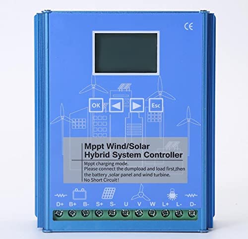 NINILADY 1600W Wind Solar Hybrid System MPPT Charge Controller with Dump Load 1000w Wind 600W Solar 12V 24V Auto Regulator for Wind Turbine Generator