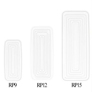 LEMMOM 5 Pack 9'' X 4'' Rectangle Clear Plastic Plant Saucer, Plant Drip Trays for Indoor and Outdoor Plants, Window Sill Shelf Saucer