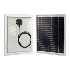 hqst solar panel 20w 12v high efficiency module off grid pv power for battery charging, boat, caravan, rv and any other off grid applications