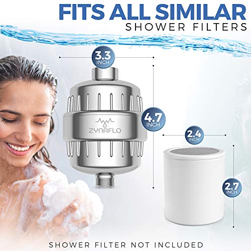 [4-Pack] ZYNAFLO Shower Filter Replacement Cartridge