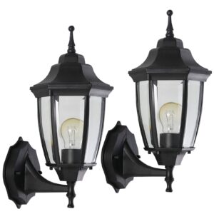 haolaike 2-pack waterproof aluminum outdoor light fixture wall mount exterior porch lights outdoor wall lamp,anti-rust porch lights for outside garage patio exterior lights for house