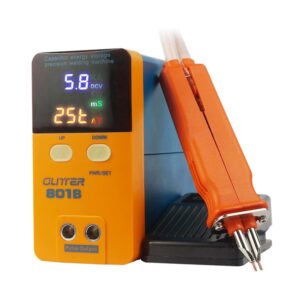 GLITTER 801B Battery Spot Welder 11.6 KW Capacitor Energy Storage Pulse Welding Machine, Mini Portable Spot Welding Equipment for 18650, 14500 Lithium Battery Pack Building